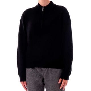 Guess W5br29z0572 Maglia Half Zip Costa In Viscosa Donna Casual Donna