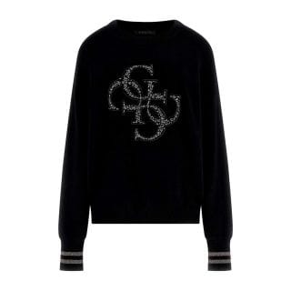 Guess W5br42z26 Maglia Fepa Giro Logo 4g Donna Casual Donna