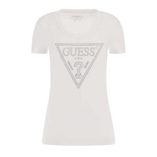 Guess W5ri11j1314 T Shirt Shiny Triangle Donna Casual Donna