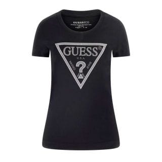 Guess W5ri11j1314 T Shirt Shiny Triangle Donna Casual Donna