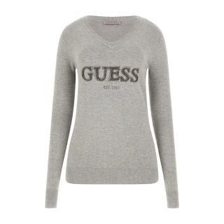 Guess W5rr38z2nq2 Maglia Viscosa Holly Logo Donna Casual Donna