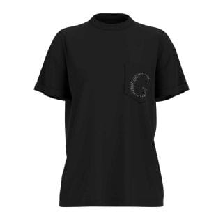 Guess W6gi17k3037 T Shirt Over Pocket G Donna Casual Donna