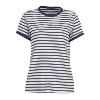 Guess W6gi18k3040 T Shirt In Modal Ss Striped Mini 4 G Donna Casual Donna