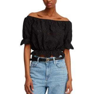 Guess W6gp47k3336 Top Off Shoulder San Gallo Donna Casual Donna