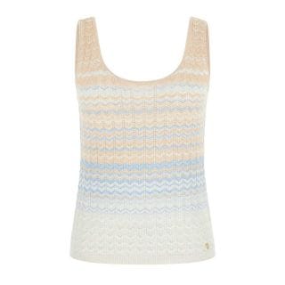 Guess W6gr08z0589 Top Smanicato In Maglia Rosaline Donna Casual Donna