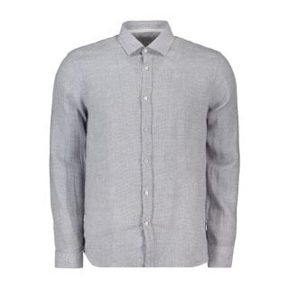 Hang On M43ag256 Camicia In Lino Micro Vichy Casual Uomo