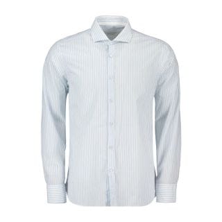 Hang On M43b245 Camicia Fil A Fil Riga Collo Francese Casual Uomo