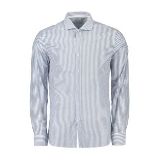Hang On M43b245 Camicia Fil A Fil Riga Collo Francese Casual Uomo