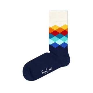Happy Socks Fad01 Calza Faded Diamond Casual Uomo
