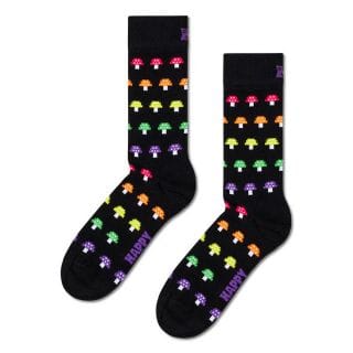 Happy Socks P003166 Calza Righe Funghi Casual Donna