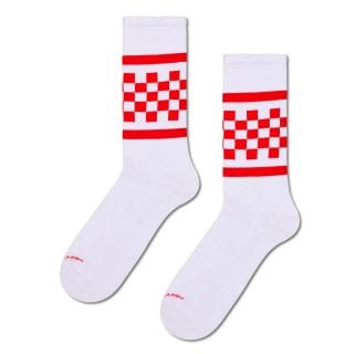 Happy Socks P004733 Checked Stripe Sneaker Sock (6 Pck) Casual Donna