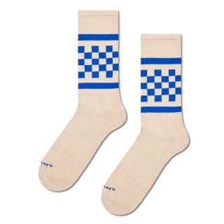 Happy Socks P004735 Checked Stripe Sneaker Sock (6 Pck) Casual Donna