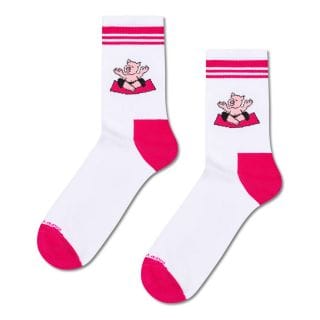 Happy Socks P006827 Yoga Pig Sneaker Sock Casual Donna
