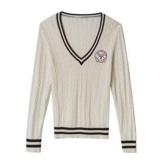 Hinnominate Hmabw02107 Maglia Scollo A Treccie Con Patch Donna Casual Donna