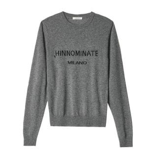 Hinnominate Hmabw02155 Maglia Girocollo Mix Cachemire Logo Donna Casual Donna