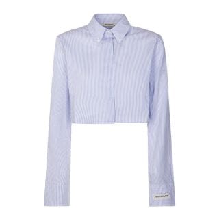 Hinnominate Hmabw02586 Camicia In Popline Cropp Donna Casual Donna