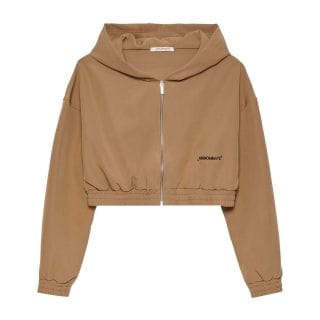 Hinnominate Hnw467 Felpa Full Zip Con Cappuccio Crop Donna Casual Donna