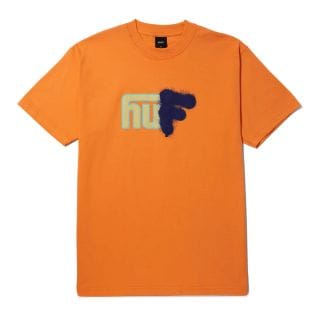 Huf Ts02173 T-shirt Upside Downtown Street Style Uomo