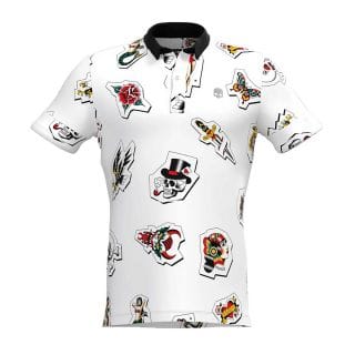 Hydrogen G00504 Tattoo Polo Abbigliamento Golf Uomo