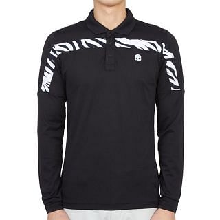 Hydrogen G00556 Stripe Polo Ls Abbigliamento Golf Uomo
