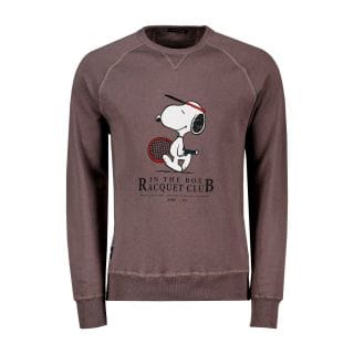 In The Box 240105b Felpa Girocollo Snoopy Raquet Casual Uomo