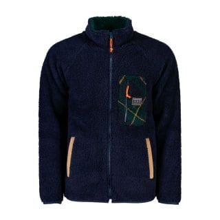 In The Box 240148a Orsetto Full Zip Pocket Tartan Casual Uomo