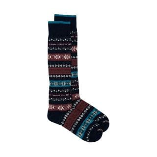In The Box 250045a Calza Lunga Jacquard Casual Uomo