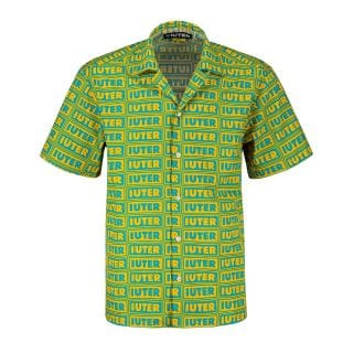 Iuter 23sihr10 Camicia Manica Corta Panel Street Style Uomo