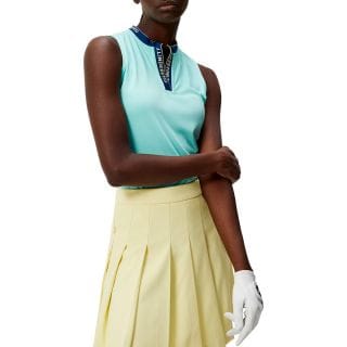 J Lindeberg Gwjt09005 Polo Smanicata Leya Abbigliamento Golf Donna