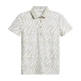 J Lindeberg Gwjt14815 Polo Tour Tech Print Donna Abbigliamento Golf Donna