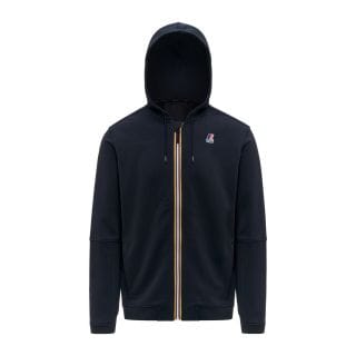K-way K1126hw Felpa Full Zip Cappuccio Logo Prosper Poli Cotton Casual Uomo
