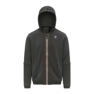 K-way K1126hw Felpa Full Zip Cappuccio Logo Prosper Poli Cotton Casual Uomo