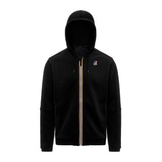 K-way K1126hw Felpa Full Zip Cappuccio Logo Prosper Poly Cotton Casual Uomo