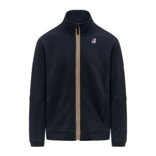 K-way K1126iw Felpa Full Zip Logo Pepin Poli Cotton Casual Uomo