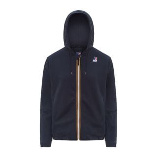 K-way K4147lw Felpa In Pile Full Zip Cappuccio Prosper Brushed Casual Uomo