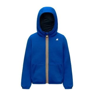 K-way K8161bw Giacca Con Cappuccio Jack Spacer Nylon Double Giacconi Bambino Junior