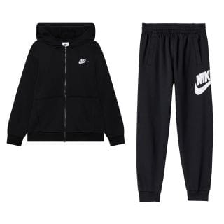 FELPA C/CAPP FZ K NSW CLUB FLC NIKE + PANTALONE CLUB JOGGER BAMBINO NIKE