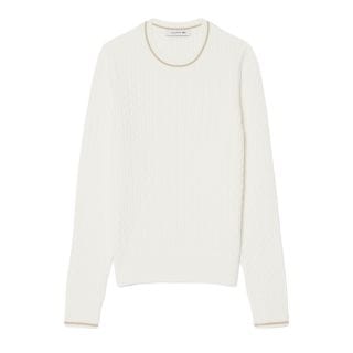 Lacoste Af3241 Maglia Girocollo Treccia Donna Casual Donna