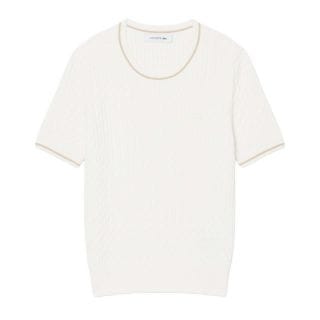 Lacoste Af9862 T Shirt  In Filo Treccia Donna Casual Donna