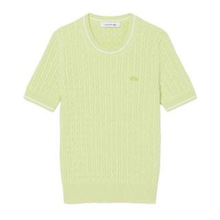 Lacoste Af9862 T Shirt  In Filo Treccia Donna Casual Donna