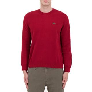 Lacoste Ah0128 Maglione Girocollo Cotone Basic Casual Uomo