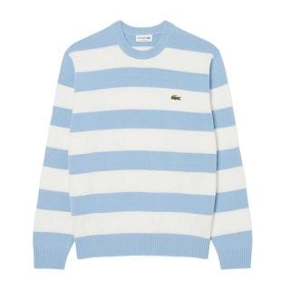 Lacoste Ah0608 Maglione Riga In Cotone Eco Casual Uomo