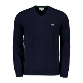 Lacoste Ah1951 Maglione Scollo V Cotone Casual Uomo