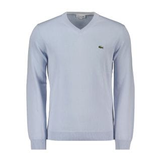 Lacoste Ah1951 Maglione Scollo V In Cotone Organico Casual Uomo