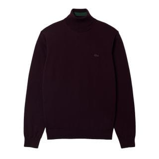 Lacoste Ah1959 Maglione Dolcevita Merino Coccodrillo In Tono Casual Uomo