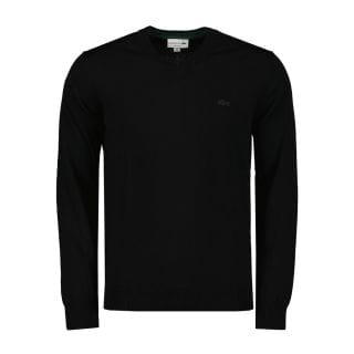 Lacoste Ah1990 Maglione Scollo V Merino Coccodrillo In Tono Casual Uomo