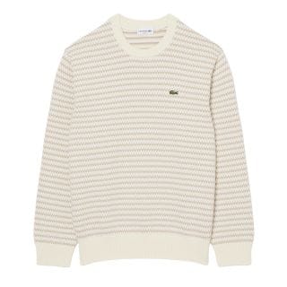 Lacoste Ah8569 Maglione Girocollo Motivo Jacquard Fin 7 Casual Uomo