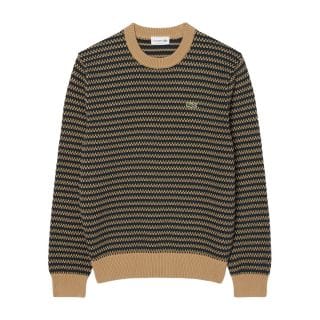 Lacoste Ah8569 Maglione Girocollo Motivo Jacquard Fin 7 Casual Uomo