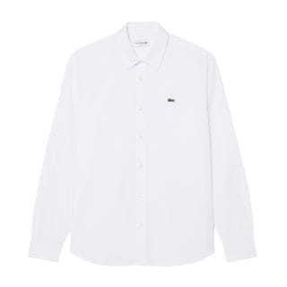 Lacoste Ch8723 Camicia Regular Fit In Popline Casual Uomo