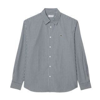 Lacoste Ch8795 Camicia Regular Fit Popline Stripe Casual Uomo